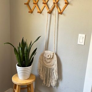 Handmade crocheted crossbody bag